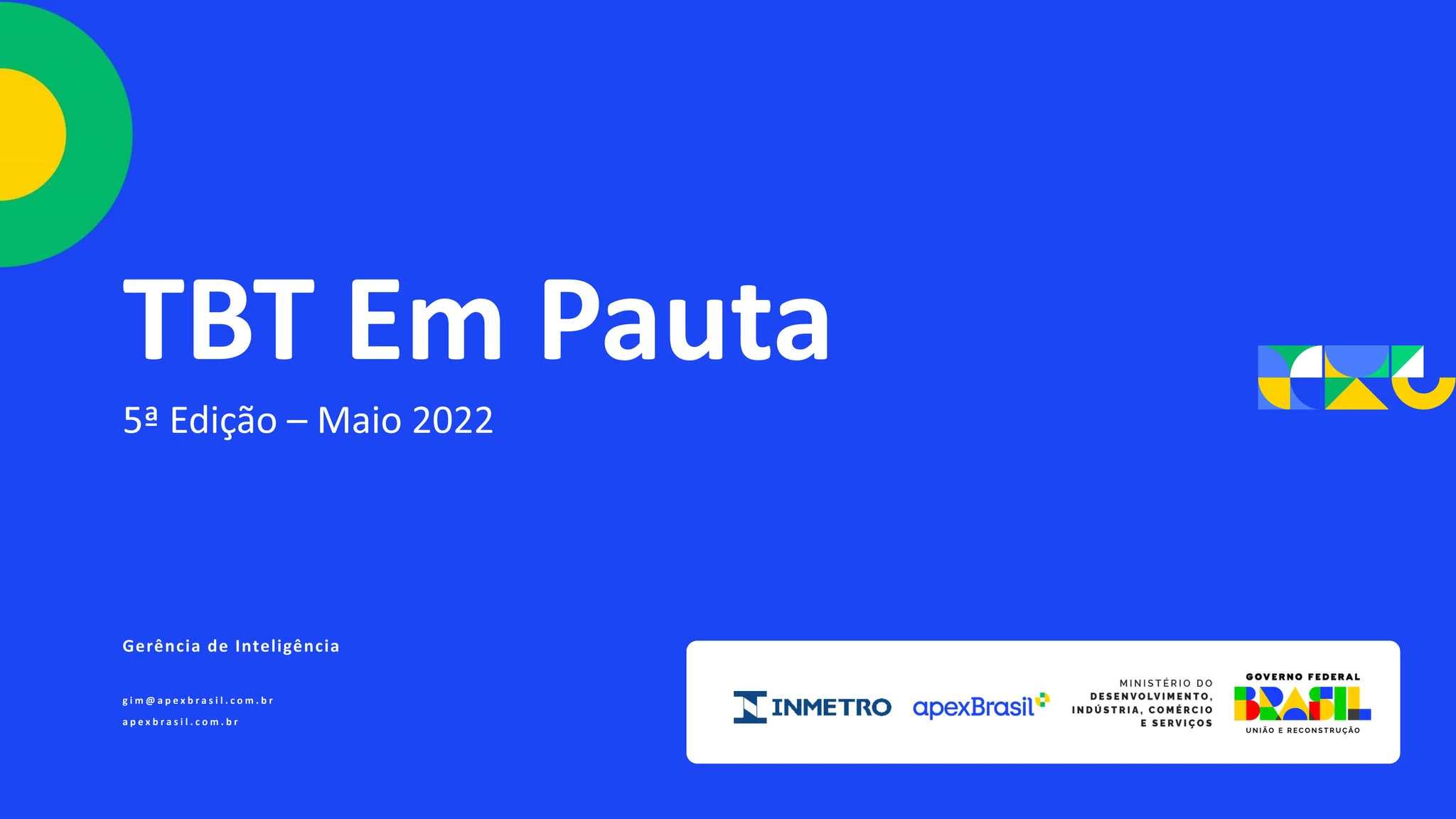 TBT EM PAUTA – Nº 05 – MAIO 2022