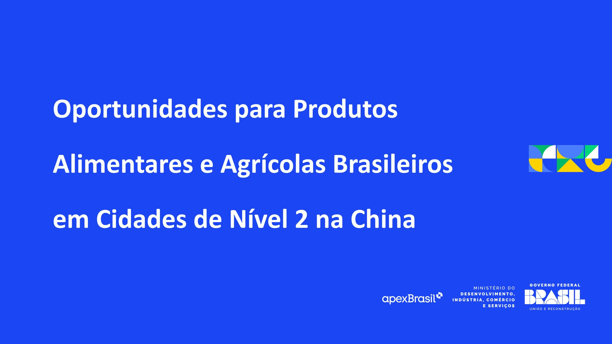 OPORTUNIDADES PARA ALIMENTOS E BEBIDAS NAS CIDADES DE NÍVEL 2 DA CHINA - 2024