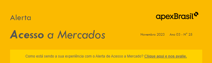 ALERTA DE ACESSO - MERCOSUL – ABACATE – Nº 25/2023