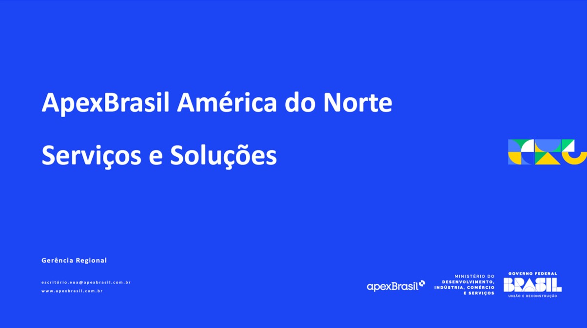 OPORTUNIDADES NA REGIÃO DE NOVA YORK - APRESENTAÇÃO ESCRITÓRIO APEXBRASIL MIAMI